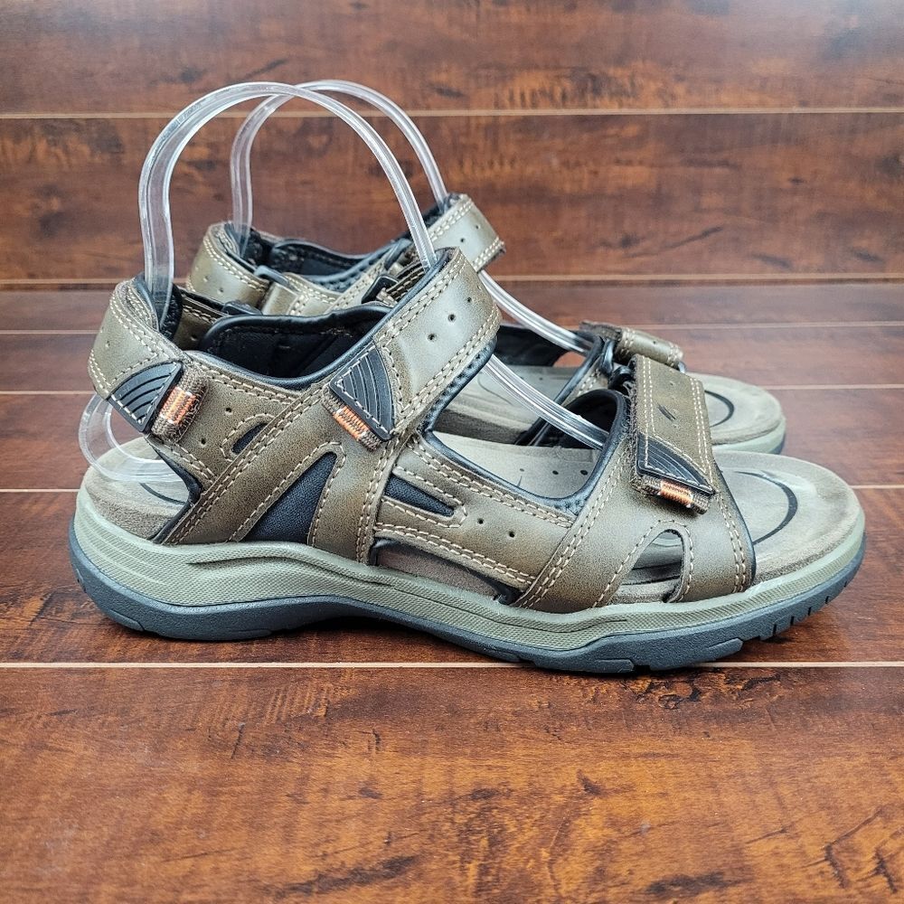 Earth Spirit Gelron Strap-On Adjustable Athletic Hiking Sport Sandals Men Size 7